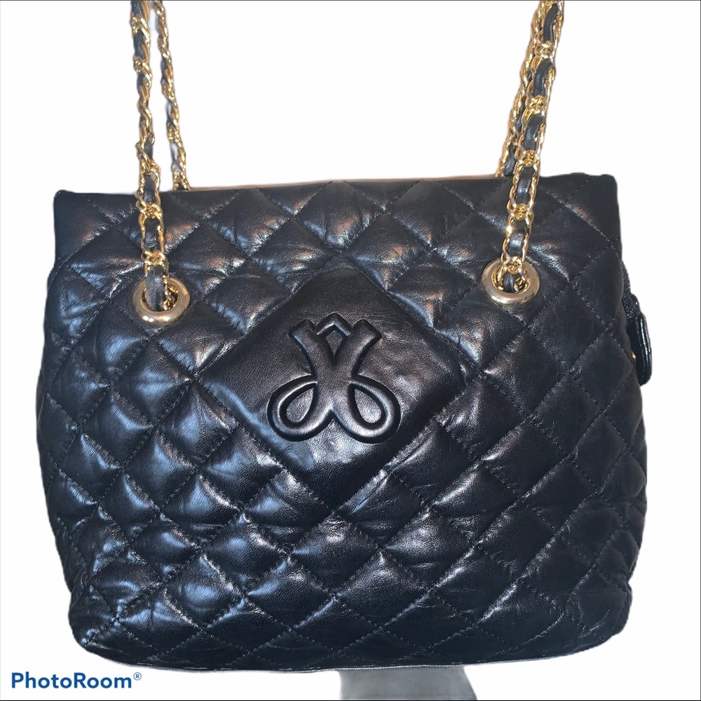 Vintage jay Herbert, New York leather quilted bag